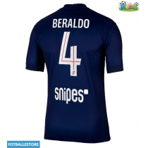 Paris Saint-Germain Lucas Beraldo #4 Hjemmedrakt 2025-26 Kortermet